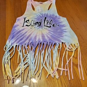 Island Life St. Croix Fringed Tank, Cool vibes!